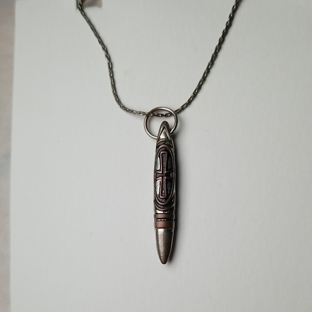 Celtic Cross Bullet Shaped Pendant